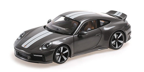 Minichamps 1:18 - PORSCHE 911 (992) SPORT CLASSIC 2022 GREY METALLIC