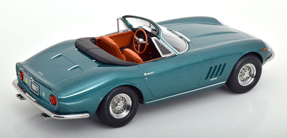 KK-Scale 1:18 - Ferrari 275 GTB4 NART Spyder adjustable Softtop Groen Metallic (Copy)