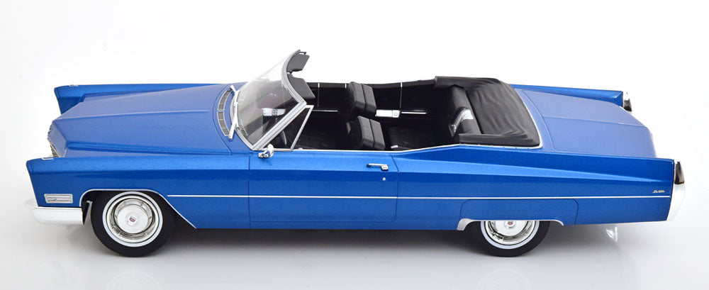KK-Scale 1:18 - Cadillac DeVille Convertible 1967 Blauw Metallic