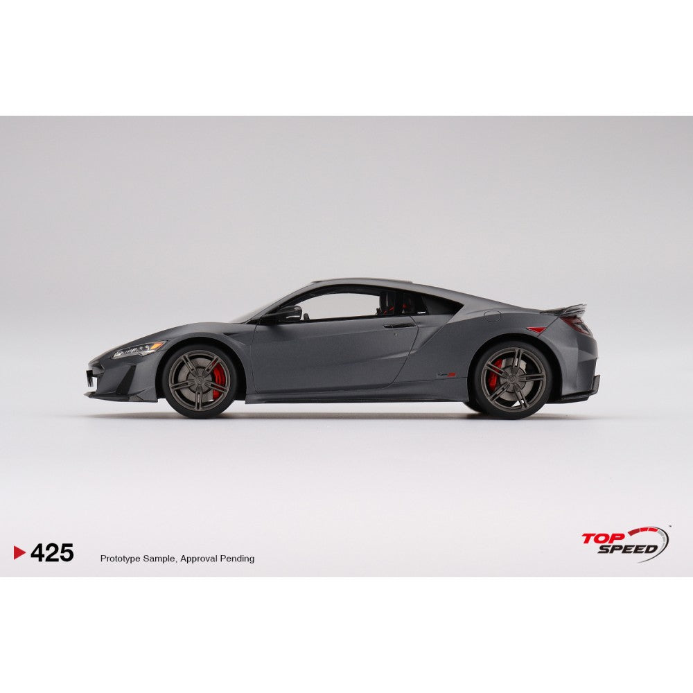 Top Speed Model - Honda NSX Type S 2022 Gotham Gray Matte 1:18