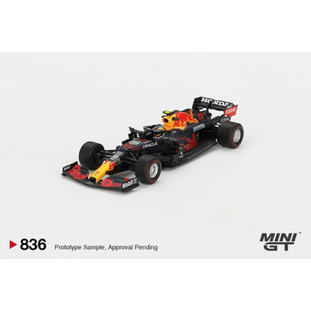 MiniGT - 1/64 RED BULL RB16B NO.11 S.PEREZ 2021 AZERBAIJAN GRAND PRIX WINNER BLISTER PACKAGING
