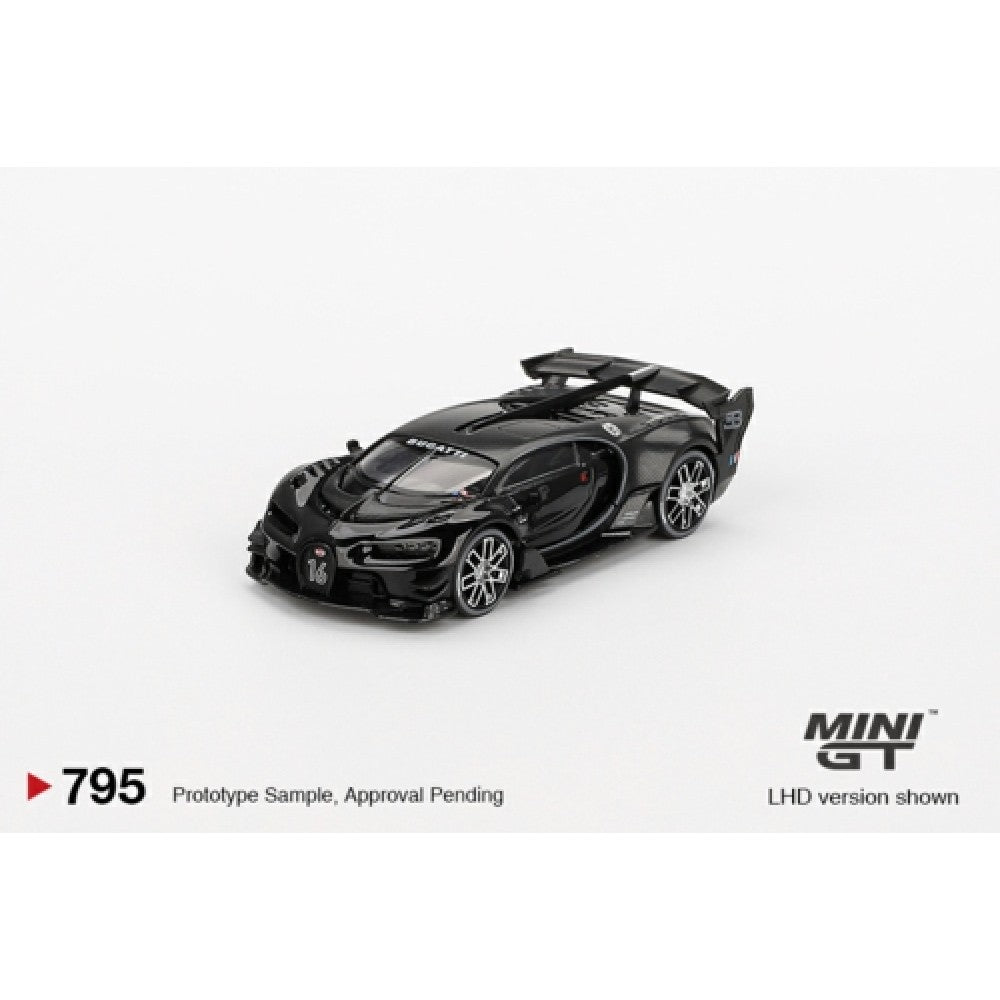 MiniGT - 1/64 BUGATTI VISION GRAN TURISMO BLACK (LHD) (BLISTER PACKAGING)