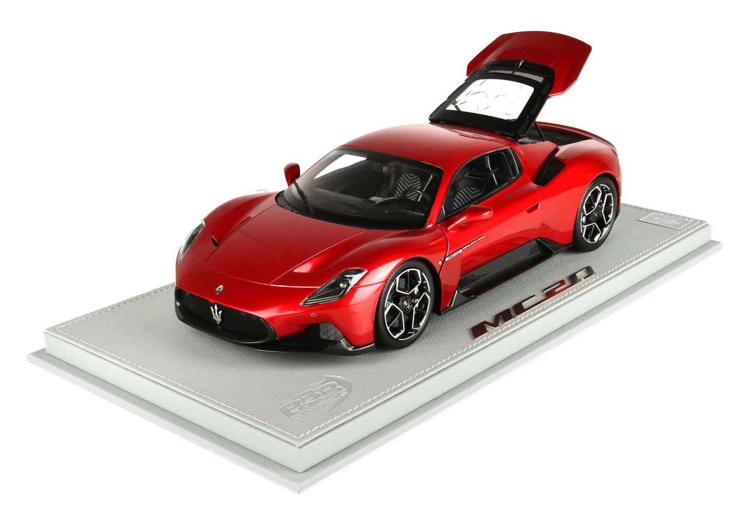 BBR Model 1:18 - Maserati MC20 Metallic Red Vincente - Showcase Included