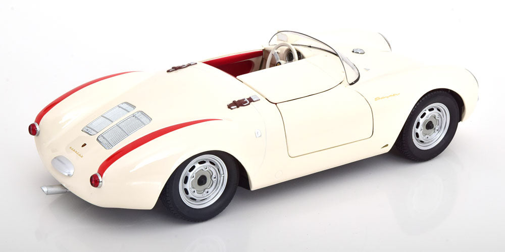 KK-Scale 1:12 - Porsche 550A Spyder 1953-1957 Wit/Rood