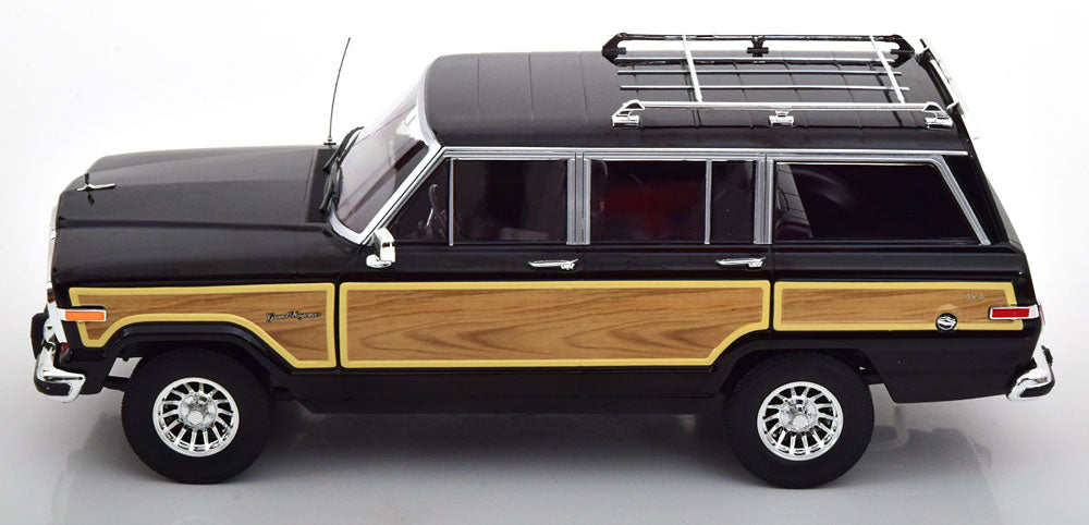 KK-Scale 1:18 - Jeep Grand Wagoneer 1989 Zwart