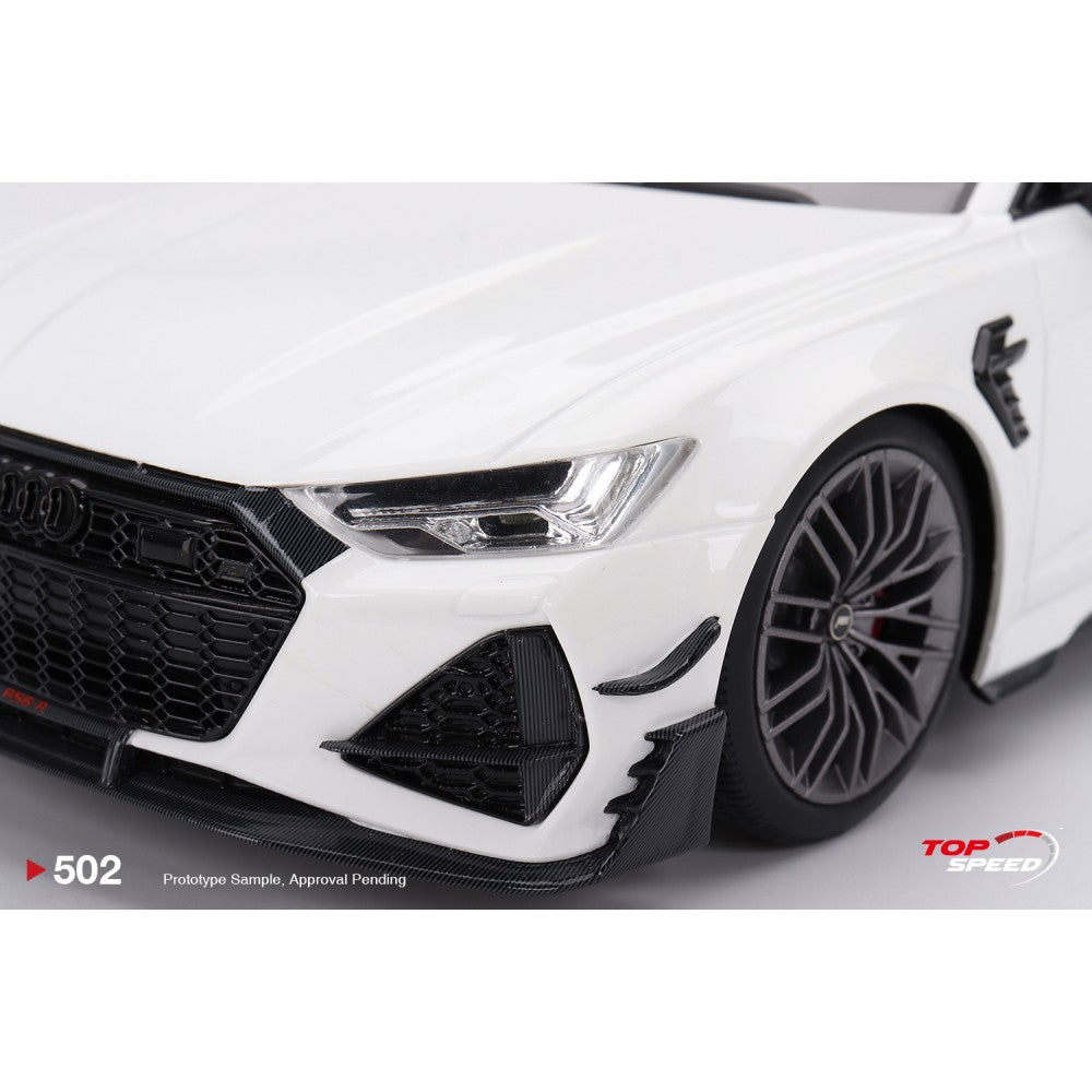 Top Speed Model - Audi ABT RS6-R Glacier White Metallic 1:18