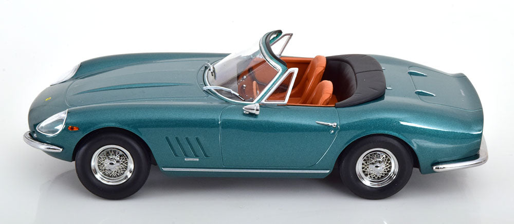 KK-Scale 1:18 - Ferrari 275 GTB4 NART Spyder adjustable Softtop Groen Metallic (Copy)