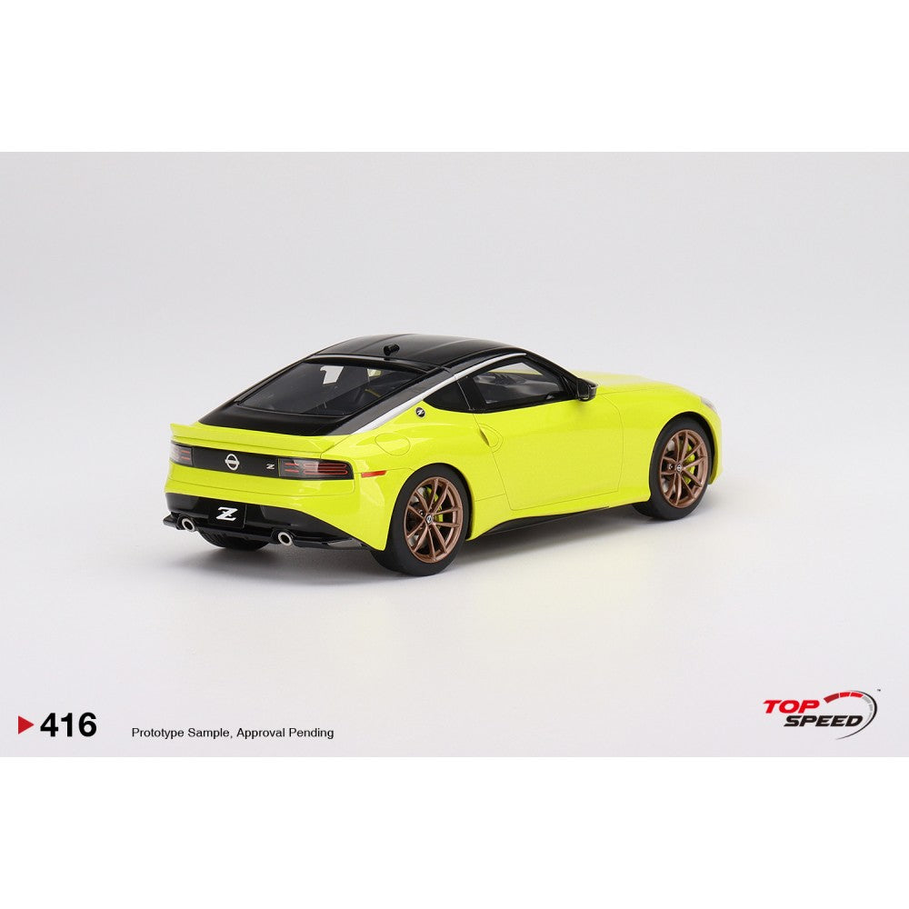 Top Speed Model - Nissan Z Proto Spec 2023 Ikazuchi Yellow 1:18