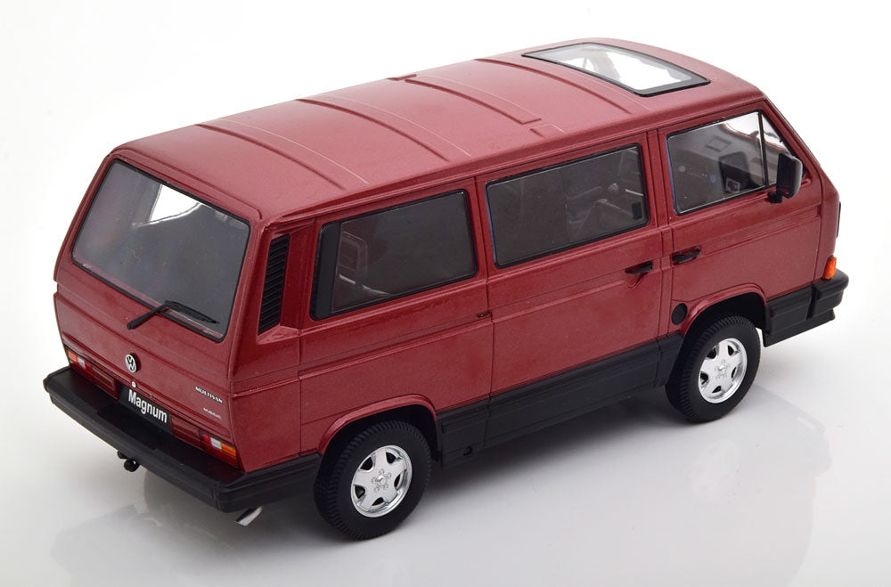 KK-Scale 1:18 - VW T3 Multivan Magnum 1987 Rood Metallic
