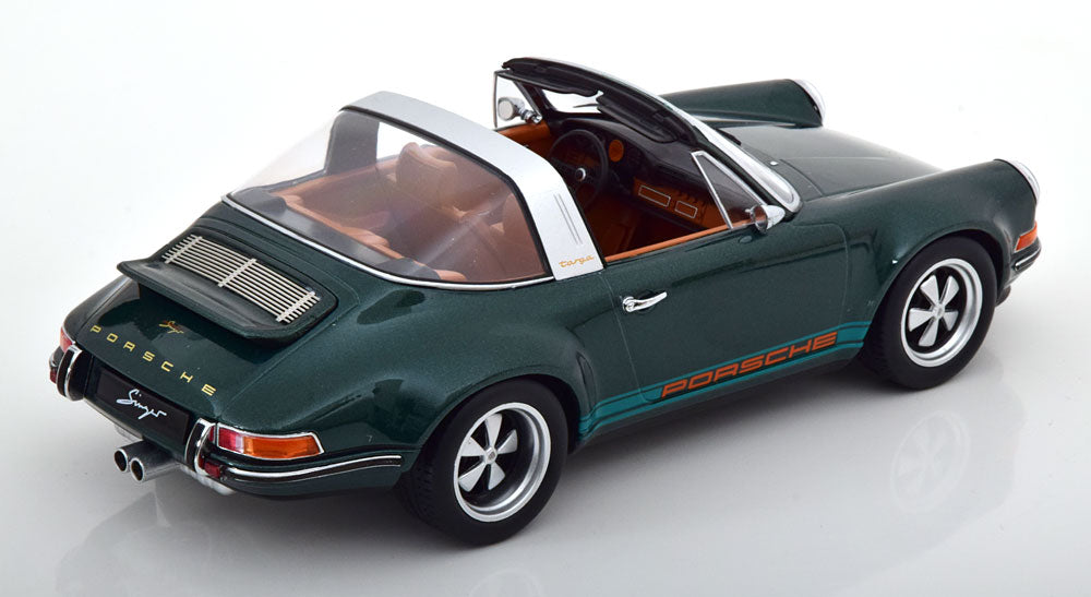 KK-Scale 1:18 - Porsche 911 Targa Singer Donkergroen metallic