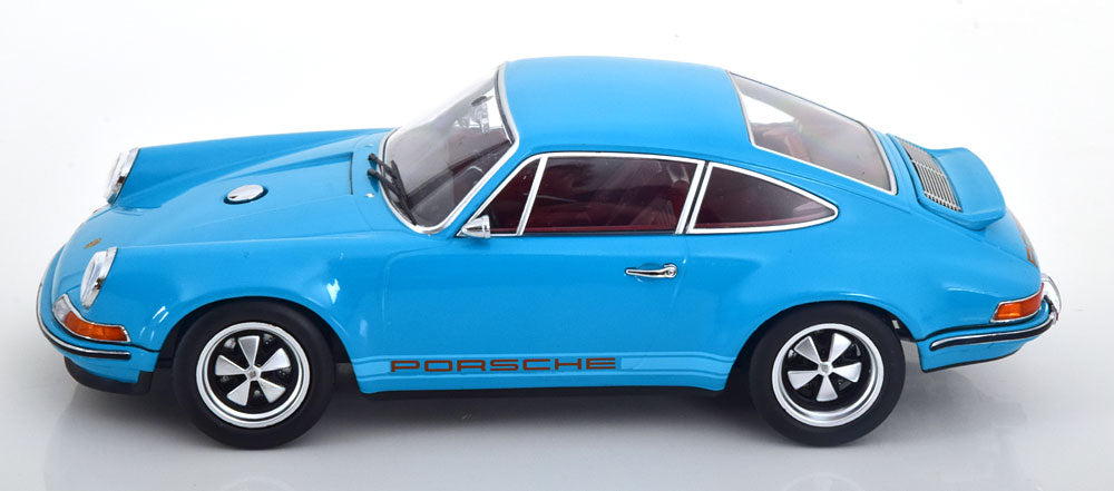 KK-Scale 1:18 - Porsche 911 Coupe Singer Turquoise Blauw