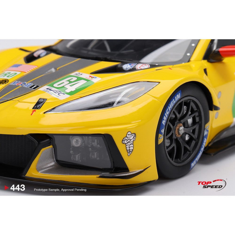 Top Speed Model - Chevrolet Corvette C8.R #64 Corvette Racing 2022 Le Mans 24 Hrs 1:18