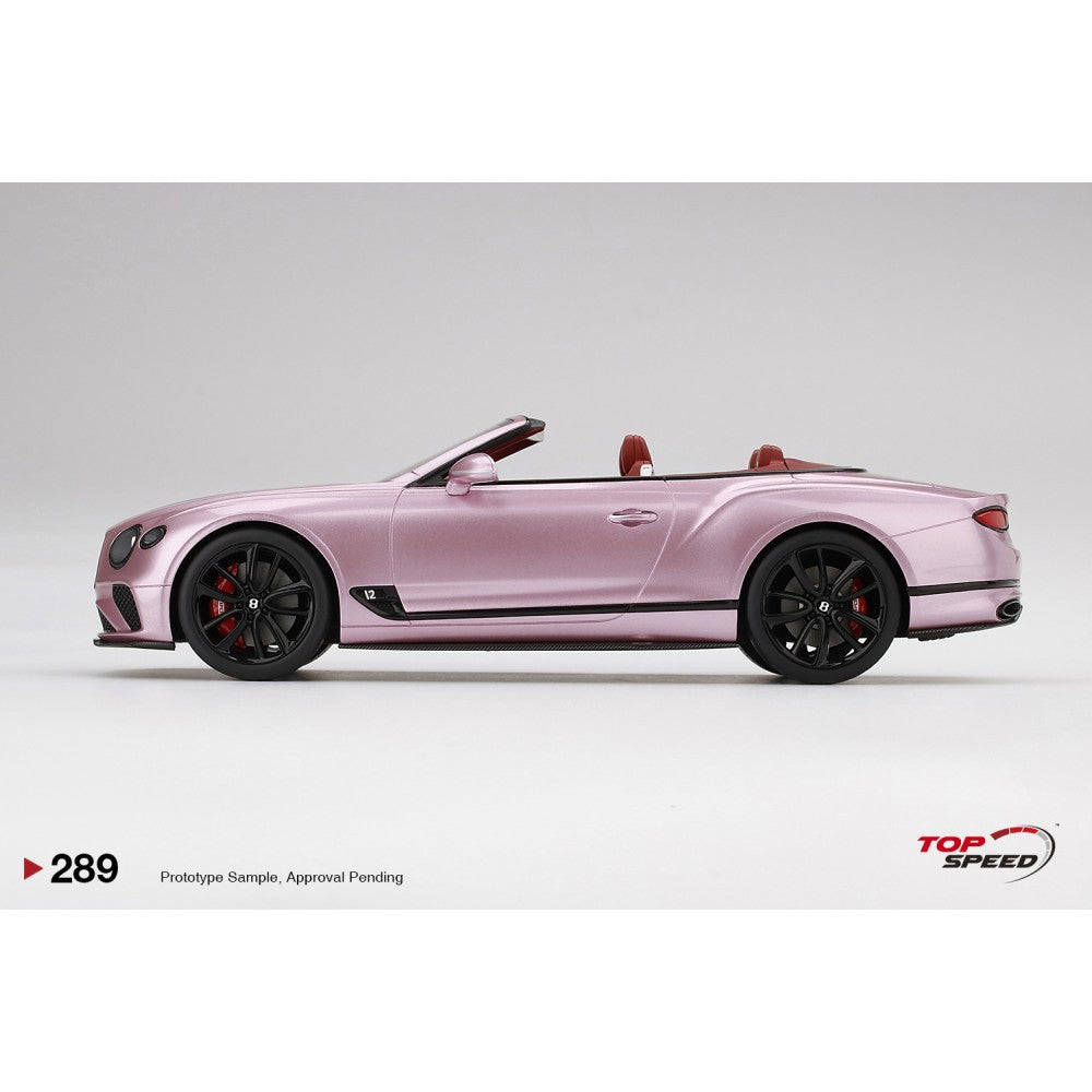 Top Speed Model - Bentley Continental GT Convertible Passion Pink 1:18
