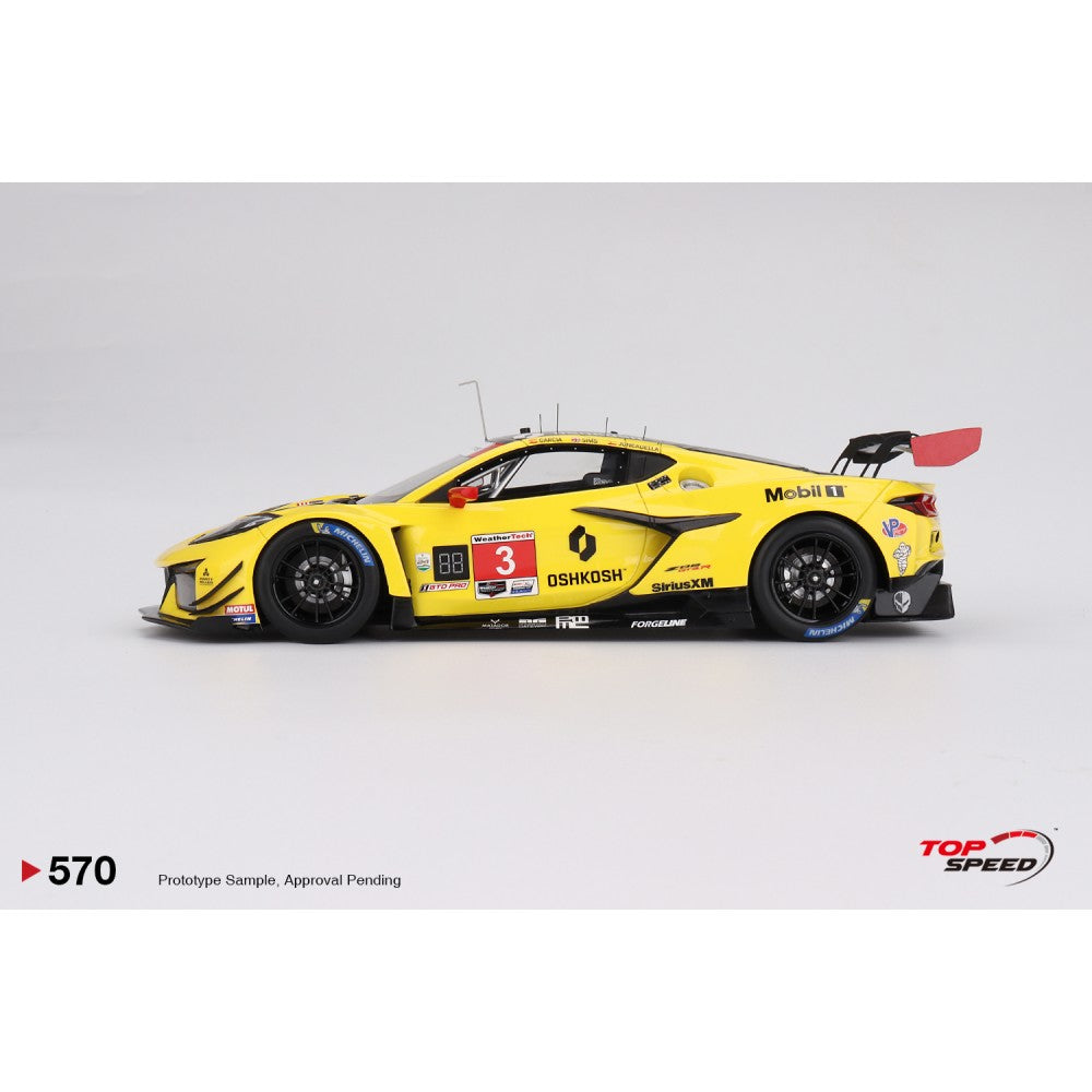 Top Speed Model - Chevrolet Corvette Z06 GT3.R #3 Corvette Racing by Pratt Miller Motorsports 2024 IMSA Daytona 24 Hrs 1:18