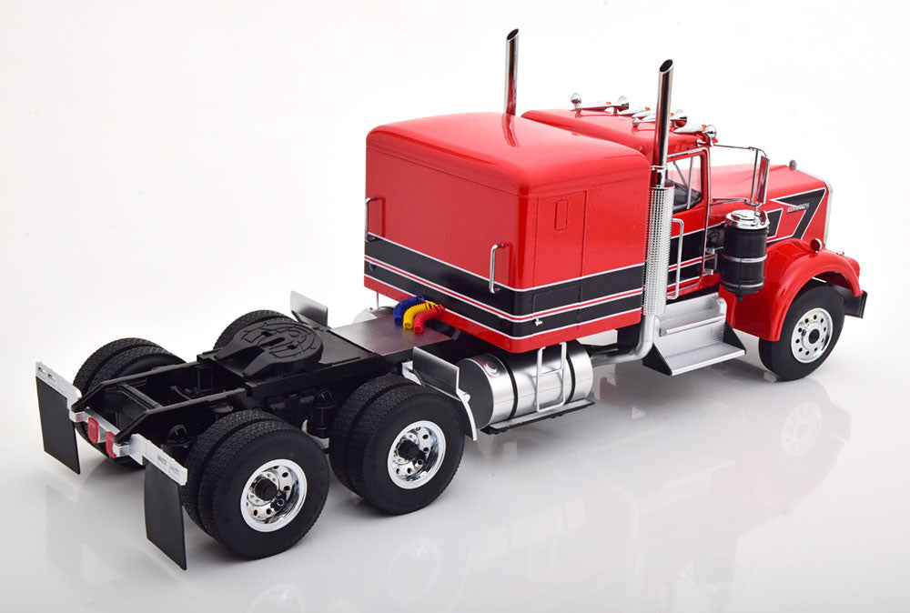 KK-Scale 1:18 - Kenworth W900 Rood/Zwart