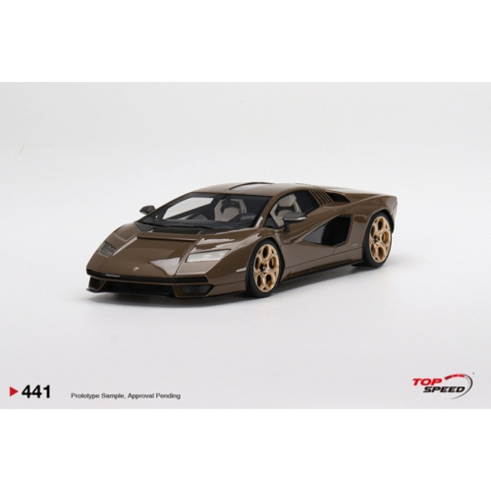 Top Speed Model - Lamborghini Countach LPI 800-4 Dark Bronze 1:18