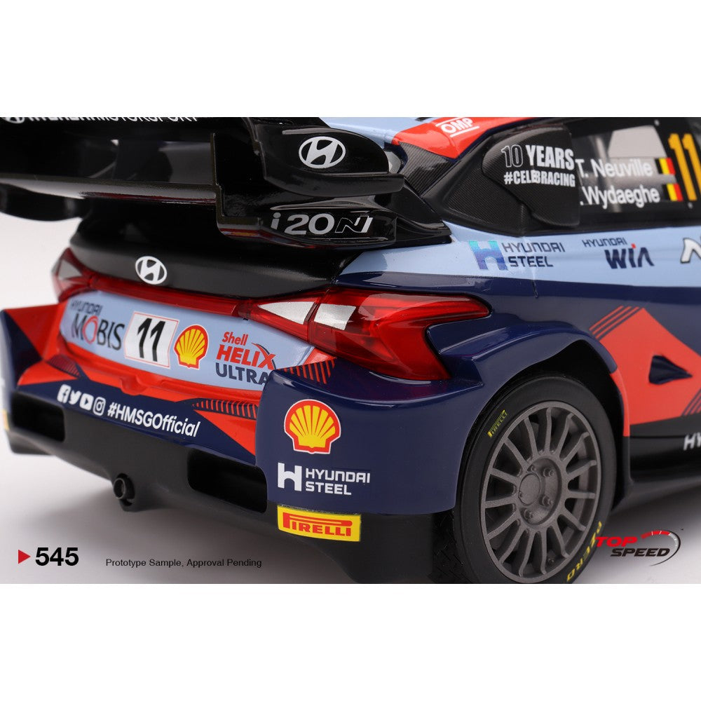 Top Speed Model - Hyundai i20 N Rally1 Hybrid #11 2023 Rally Monte Carlo 3rd Place 1:18