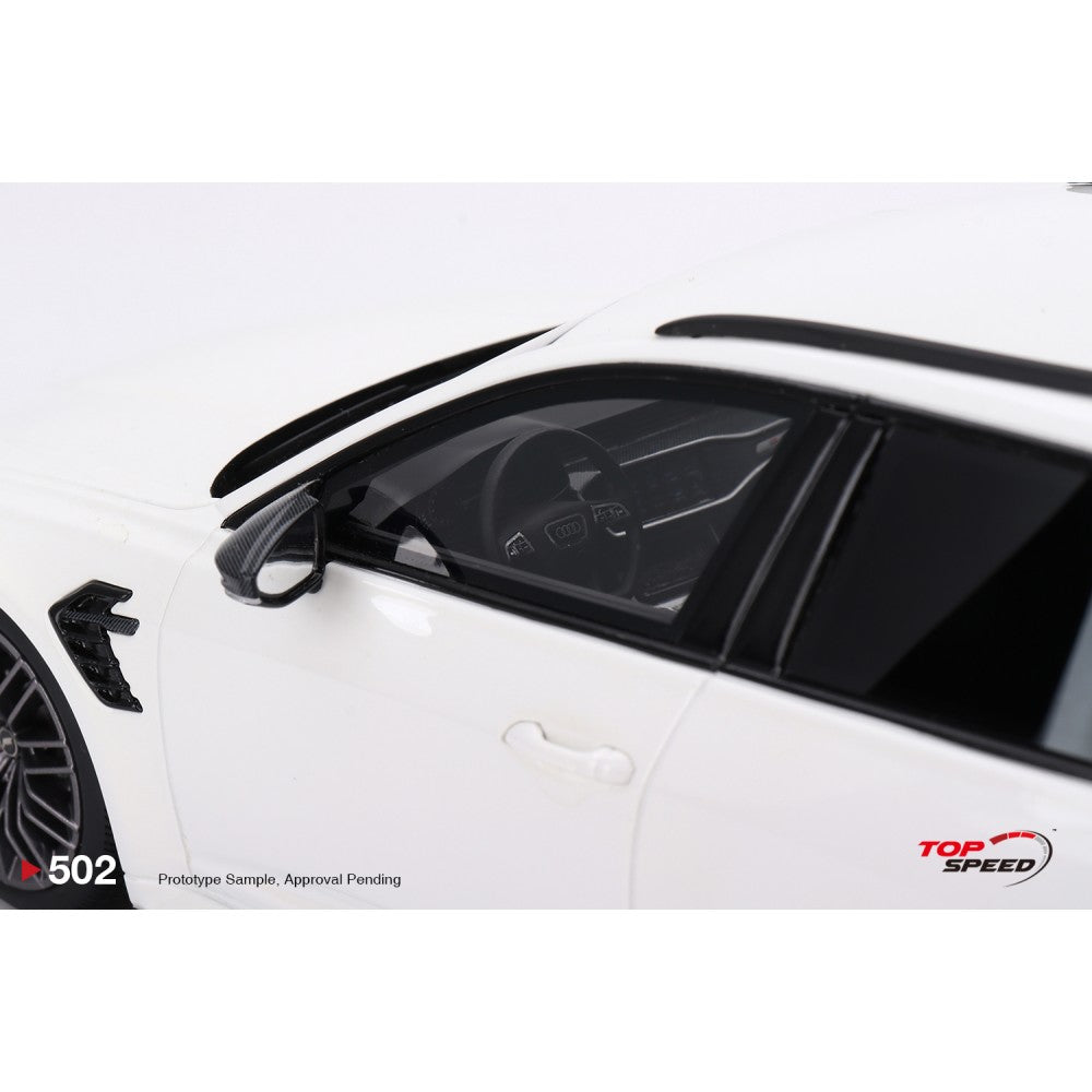 Top Speed Model - Audi ABT RS6-R Glacier White Metallic 1:18
