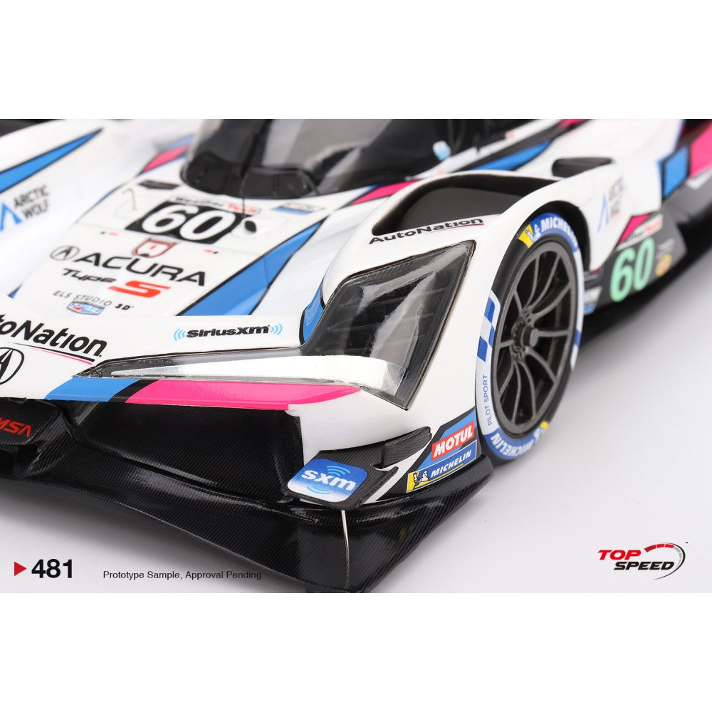Top Speed Model - Acura ARX-06 GTP #60 Meyer Shank Racing 2023 IMSA Daytona 24 Hrs Winner 1:18