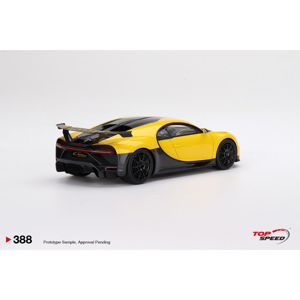 Top Speed Model - Bugatti Chiron Pur Sport Yellow 1:18
