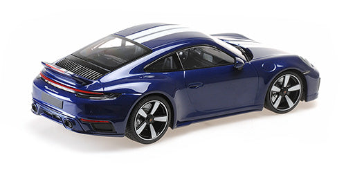 Minichamps 1:18 - PORSCHE 911 (992) SPORT CLASSIC 2022 BLUE METALLIC