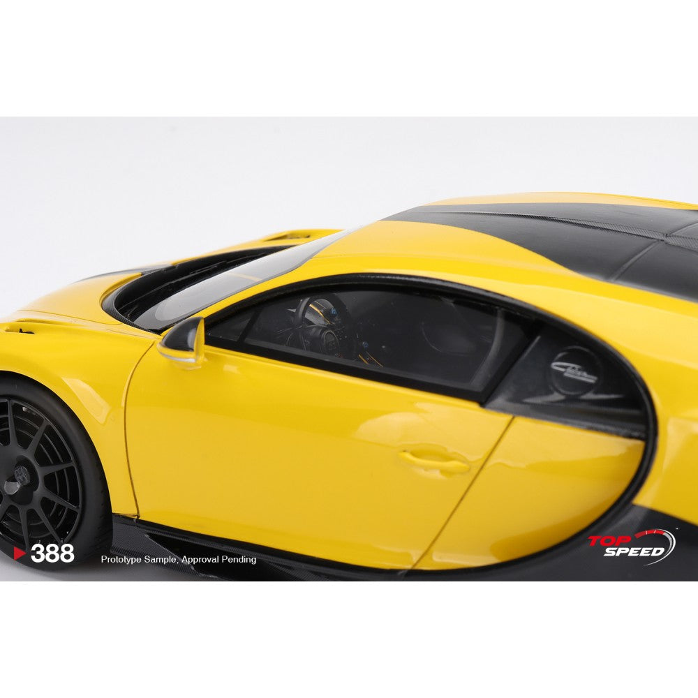 Top Speed Model - Bugatti Chiron Pur Sport Yellow 1:18