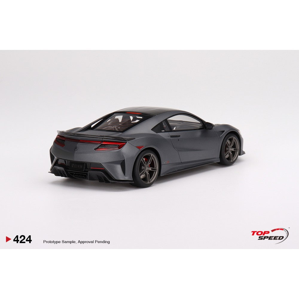 Top Speed Model - Acura NSX Type S 2022 Gotham Gray Matte 1:18