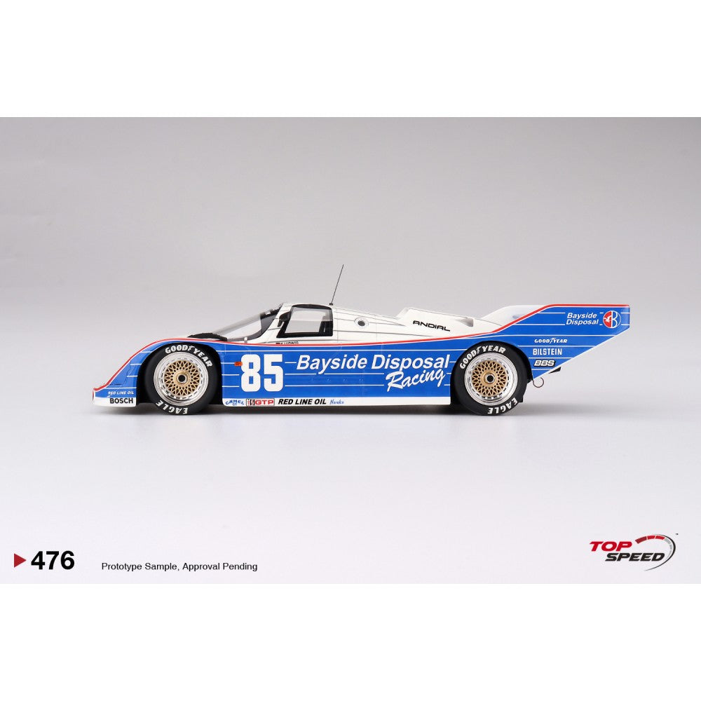 Top Speed Model - Porsche 962 #85 Bayside Disposal Racing 1987 IMSA Laguna Seca 300 km Winner 1:18