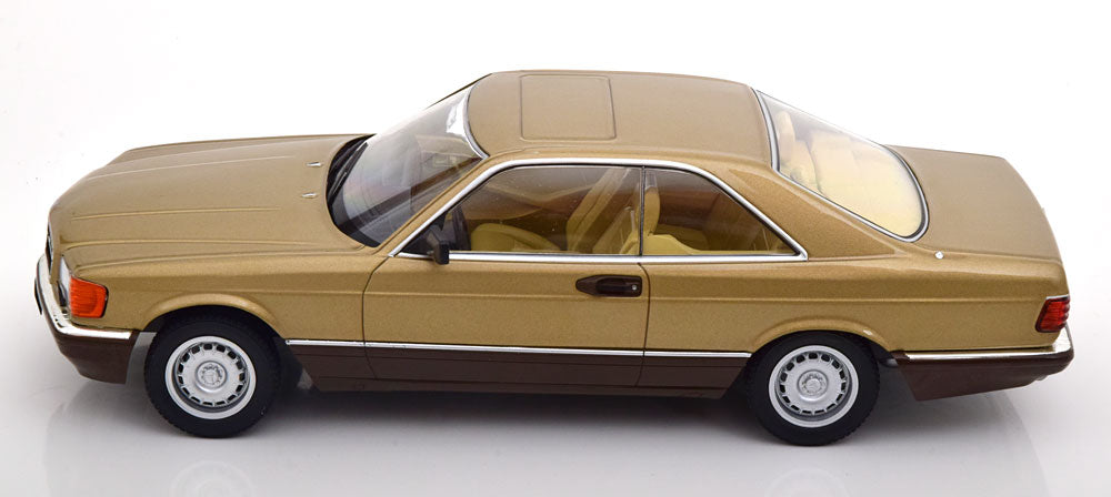 KK-Scale 1:18 - Mercedes 500 SEC C126 1987 Goud Metallic