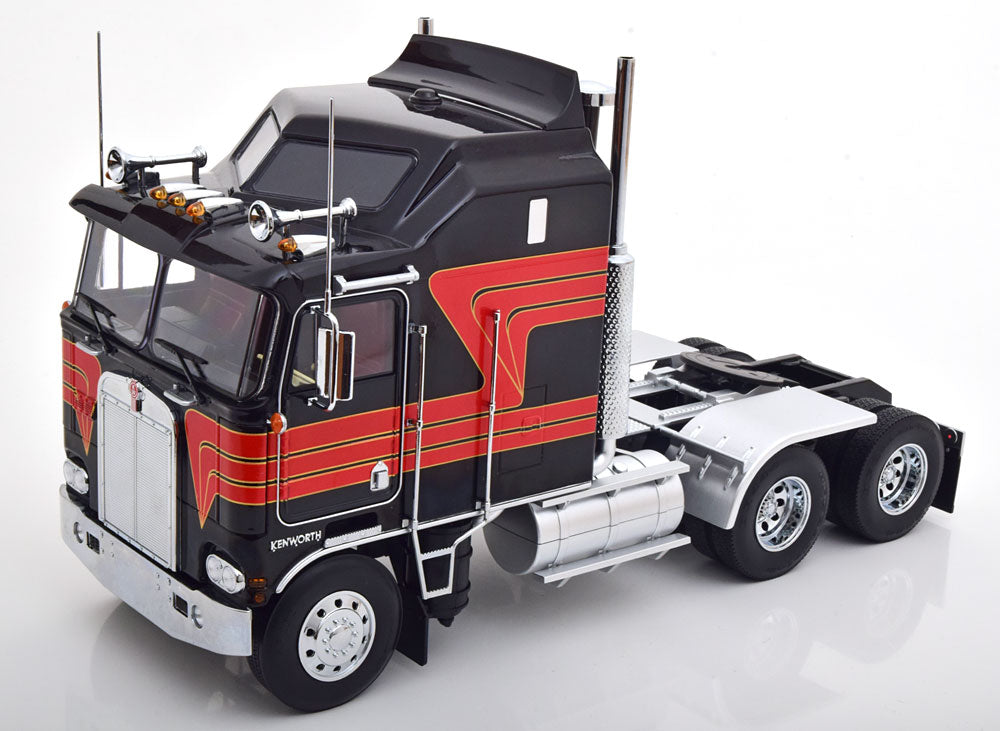 KK-Scale 1:18 - Kenworth K100 Aerodyne 1976 Zwart/Rood