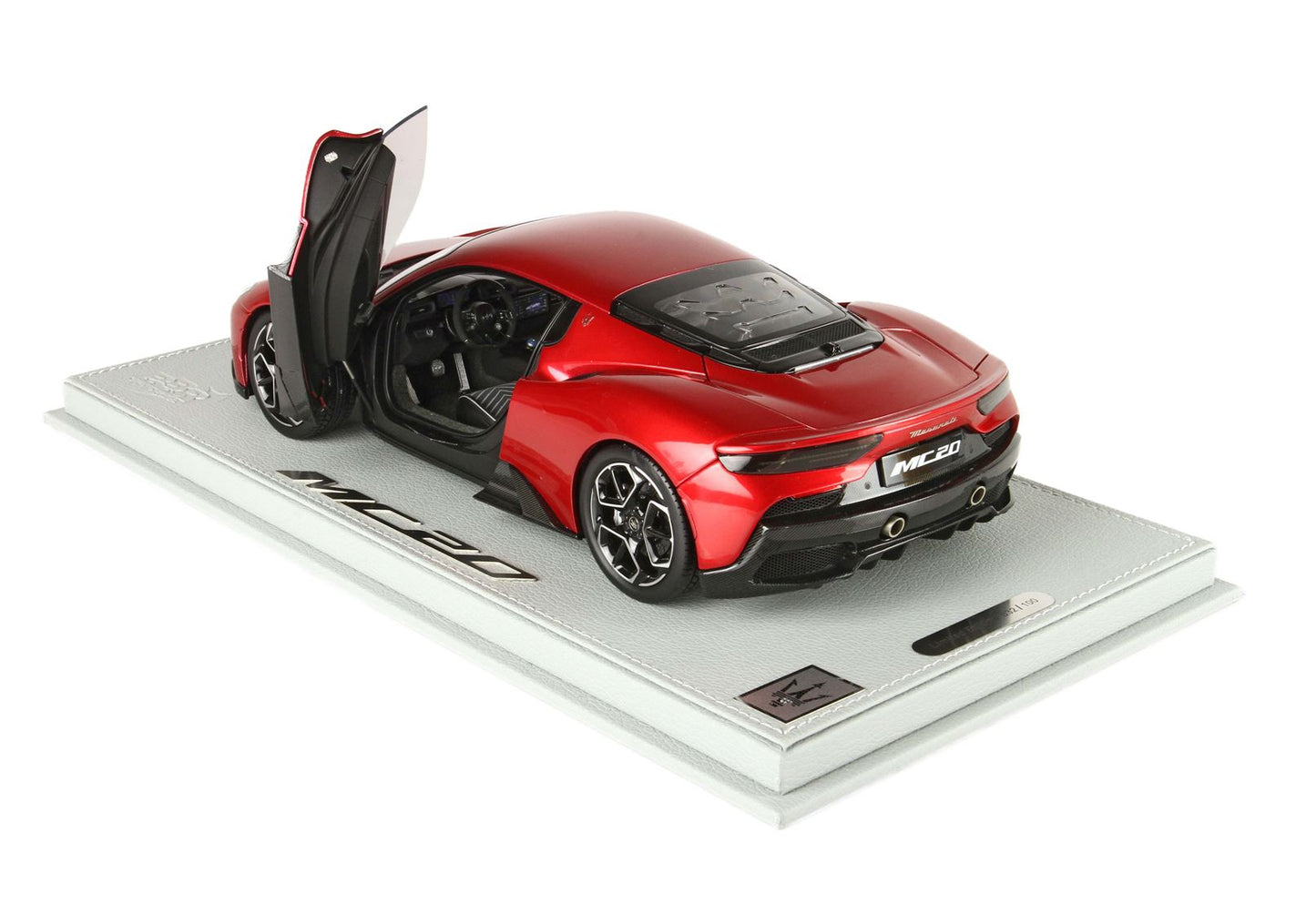 BBR Model 1:18 - Maserati MC20 Metallic Red Vincente - Showcase Included