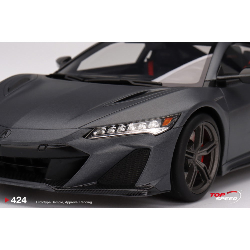 Top Speed Model - Acura NSX Type S 2022 Gotham Gray Matte 1:18