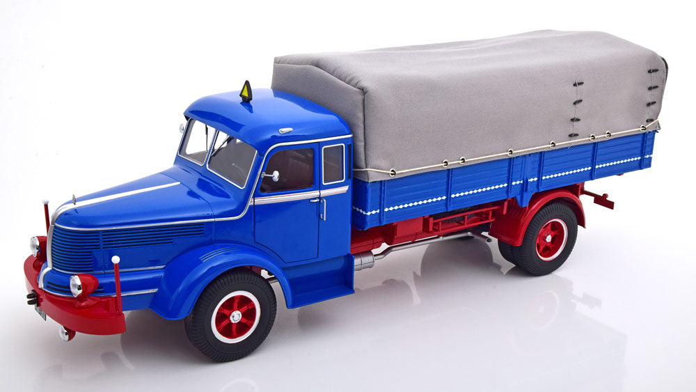 KK-Scale 1:18 - Krupp Titan SWL 80 Plane 1950-1954 Blauw/Rood
