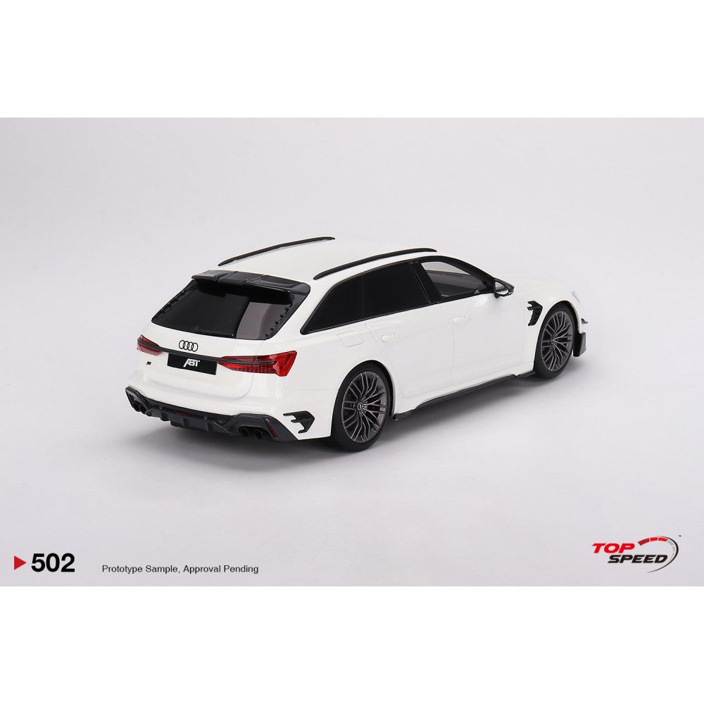 Top Speed Model - Audi ABT RS6-R Glacier White Metallic 1:18