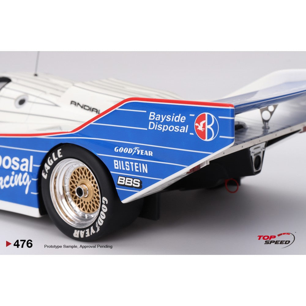 Top Speed Model - Porsche 962 #85 Bayside Disposal Racing 1987 IMSA Laguna Seca 300 km Winner 1:18