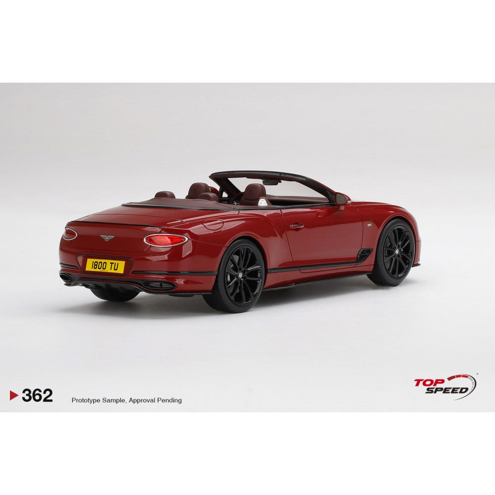 Top Speed Model - Bentley Continental GT Convertible Mulliner Number 1 Edition 1:18