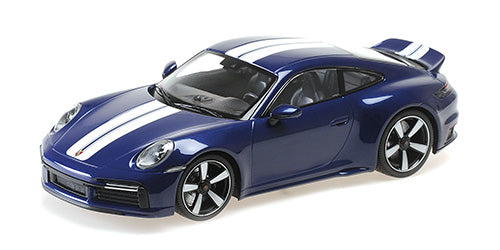 Minichamps 1:18 - PORSCHE 911 (992) SPORT CLASSIC 2022 BLUE METALLIC