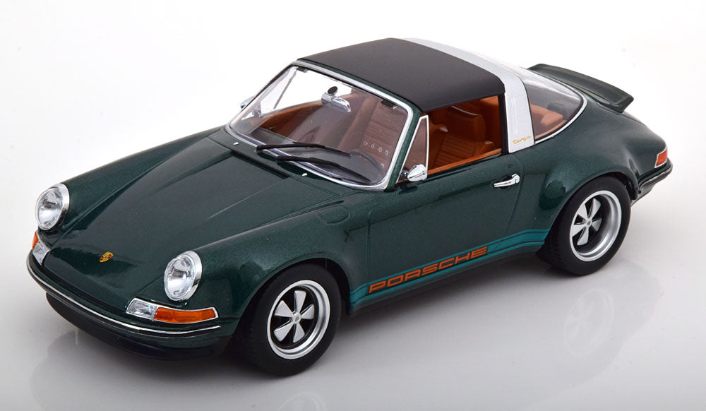 KK-Scale 1:18 - Porsche 911 Targa Singer Donkergroen metallic