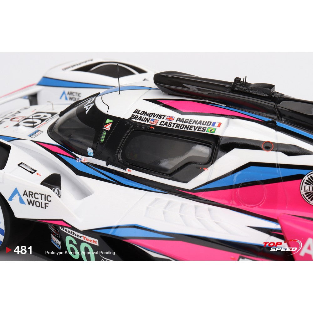 Top Speed Model - Acura ARX-06 GTP #60 Meyer Shank Racing 2023 IMSA Daytona 24 Hrs Winner 1:18