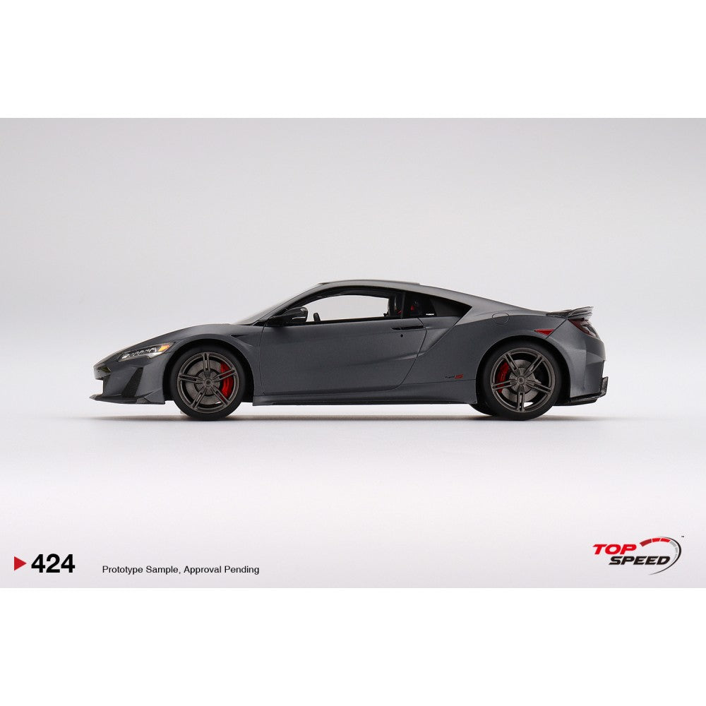 Top Speed Model - Acura NSX Type S 2022 Gotham Gray Matte 1:18
