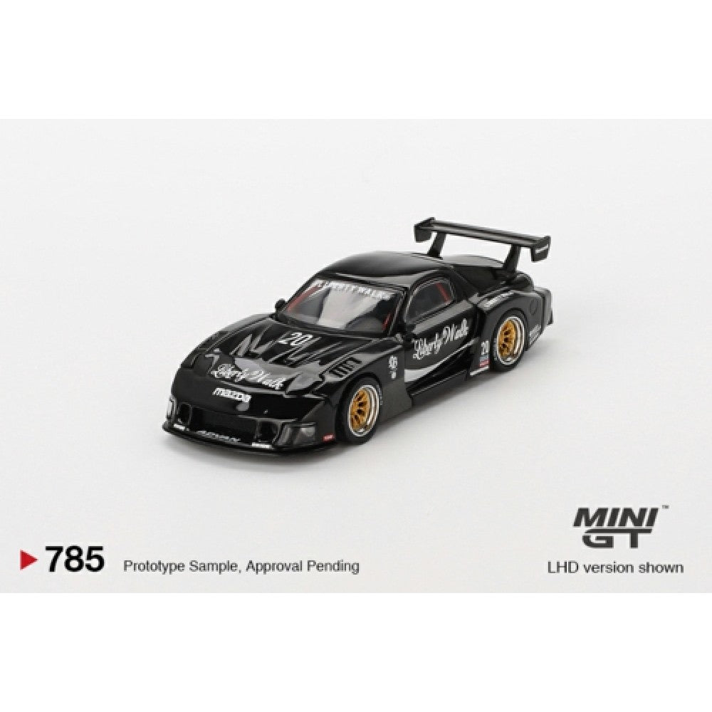MiniGT - 1/64 MAZDA RX-7 LB-SUPER SILHOUETTE LIVERTY WALK BLACK (LHD) (BLISTER PACKAGING)