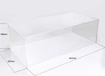 BBR Model 1:12 -Display Case 1 12 Scale With Plexiglass Base Gloss Black