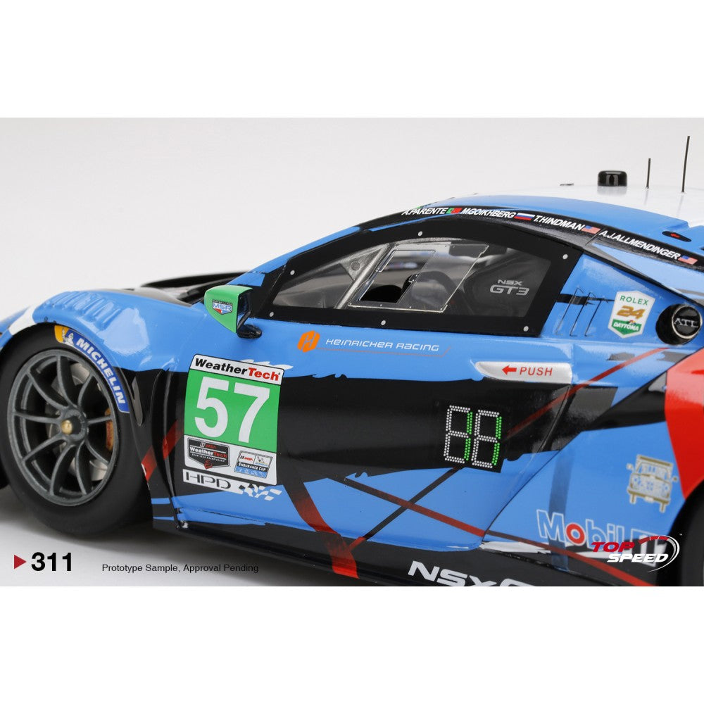Top Speed Model - Acura NSX GT3 EVO #57 2020 IMSA 2020 24 Hrs of Daytona Heinricher Racing 1:18