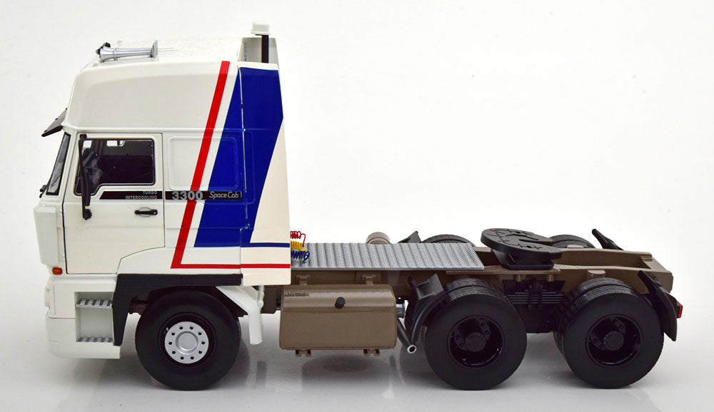 KK-Scale 1:18 - DAF 3300 Spacecab 1982 Limited Edition 700 pcs. Wit/Blau/Rood
