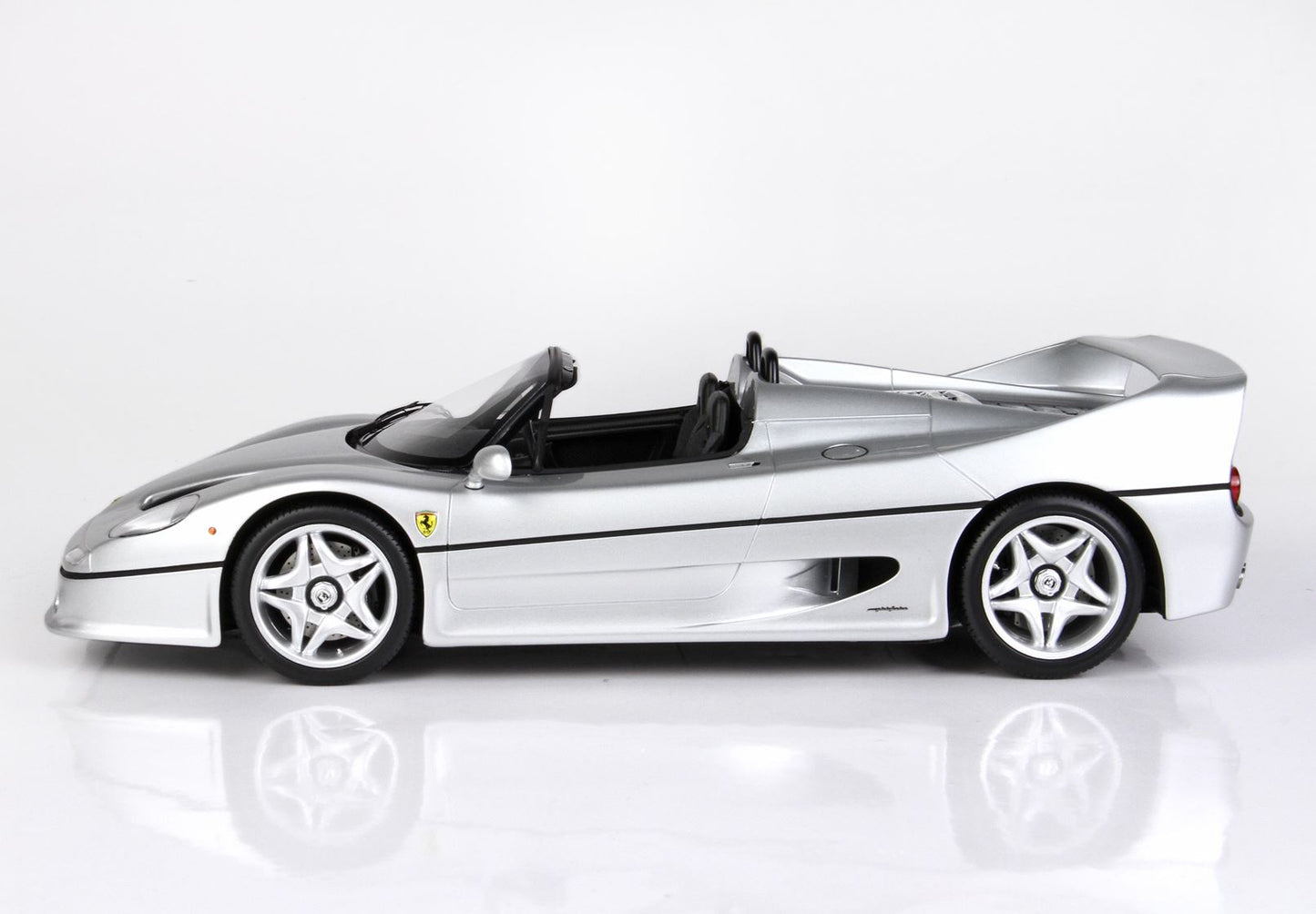 BBR Model 1:18 - Ferrari F50 Coupe 1995 Spider Version Metallic Silver Nurburgring