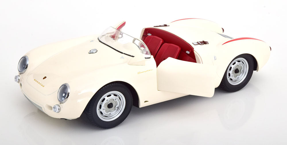 KK-Scale 1:12 - Porsche 550A Spyder 1953-1957 Wit/Rood