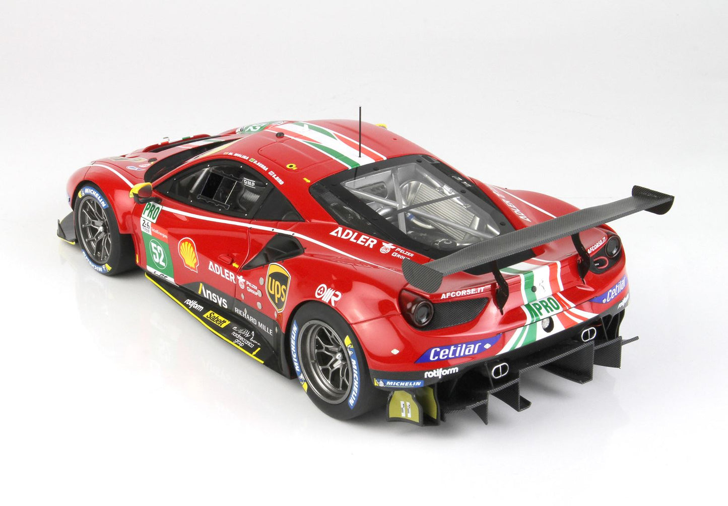 BBR Model 1:18 - Ferrari 488 GTE LM GTE Team AF Corse Le Mans 2021 Car No. 52
