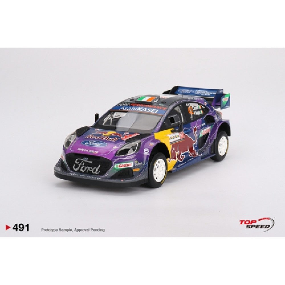 Top Speed Model - Ford Puma Rally1 #42 M-Sport Ford WRT 2022 Rally Italia Sardegna 2nd Place 1:18