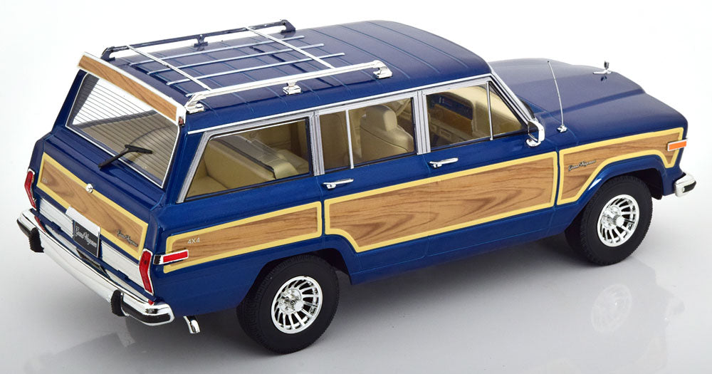 KK-Scale 1:18 - Jeep Grand Wagoneer 1989 Blue Metallic