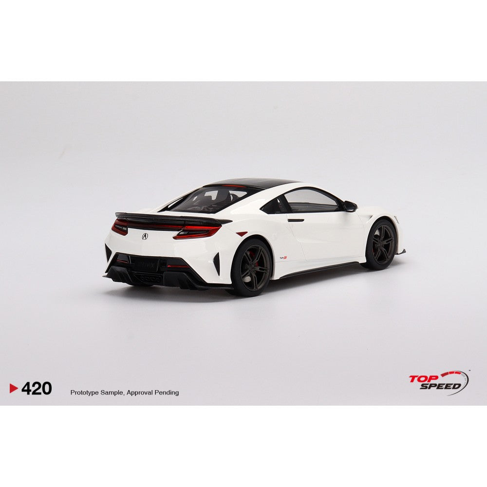 Top Speed Model - Acura NSX Type S 2022 130R White 1:18